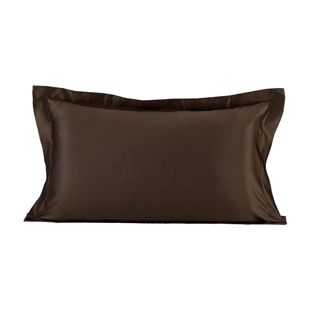 19/22Momme Oxford Envelope Silk Pillowcase Chocolate Standard (20" * 26")