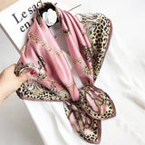 35"x35" Luxury Floral Printed Silk Square Scarf Style - 24 M
