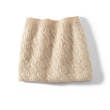 Cable Knit Cashmere Neck Warmer Snood Cashmere Neck Gaiter Cashmere Scarf Beige M