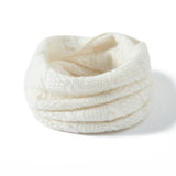 Loop Cable Knit Cashmere Neck Gaiter Cashmere Neck Scarf Ivory M