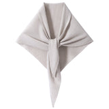 Cashmere Bandana Cashmere Triangle Scarf Cashmere Neck Tie Shawl White M