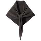 Cashmere Bandana Cashmere Triangle Scarf Cashmere Neck Tie Shawl Black Gray M
