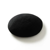 Womens Cashmere Hat Beret Round Knitted Cashmere Beanie Black M