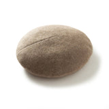 Womens Cashmere Hat Beret Round Knitted Cashmere Beanie Taupe M