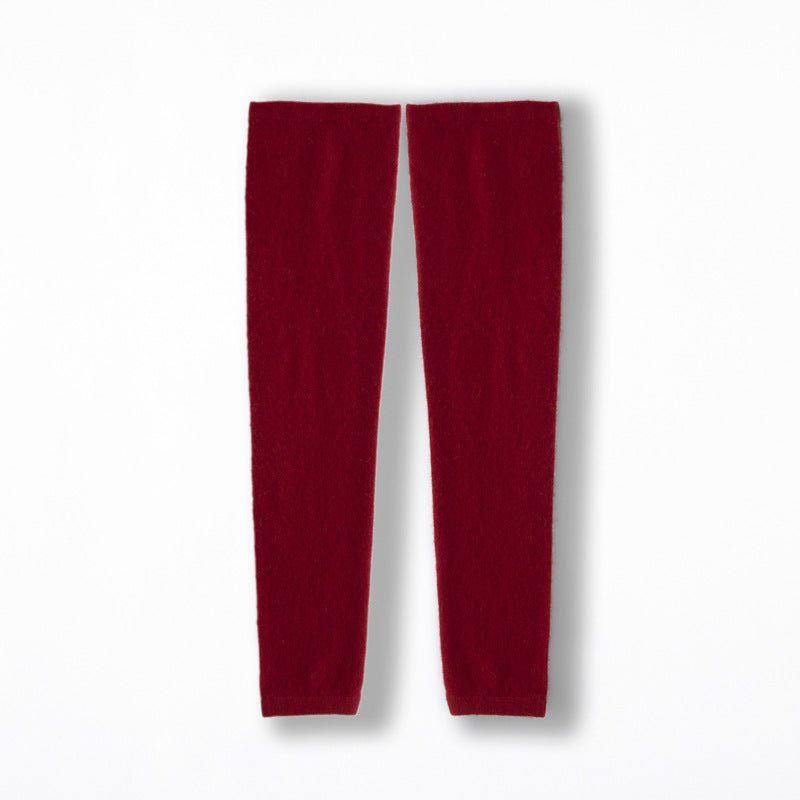 Thick Cashmere Knee Warmer Cashmere Knee Pads Claret M