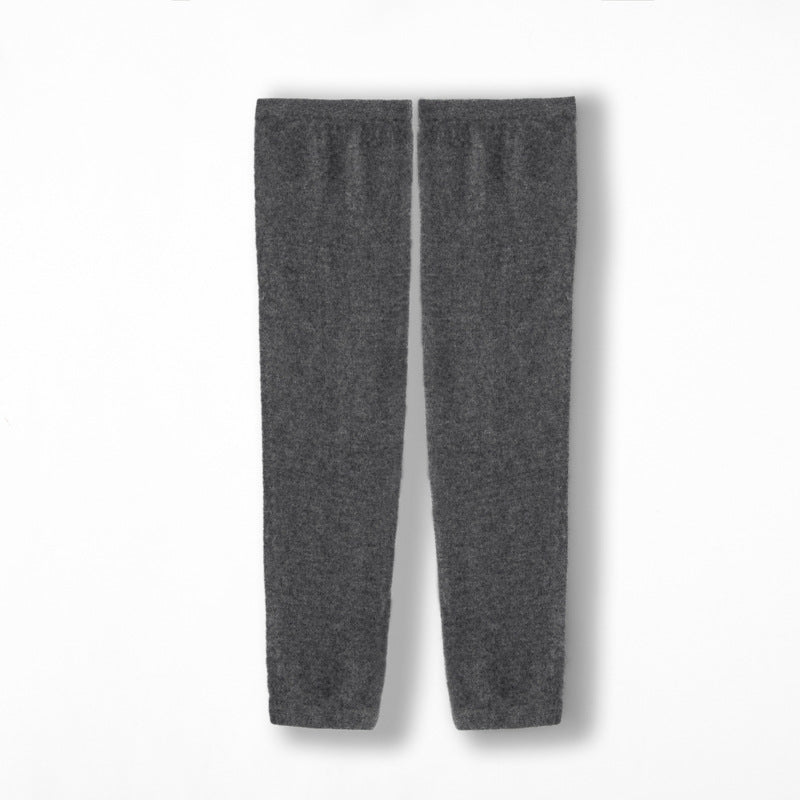 Thick Cashmere Knee Warmer Cashmere Knee Pads Dark Gray M