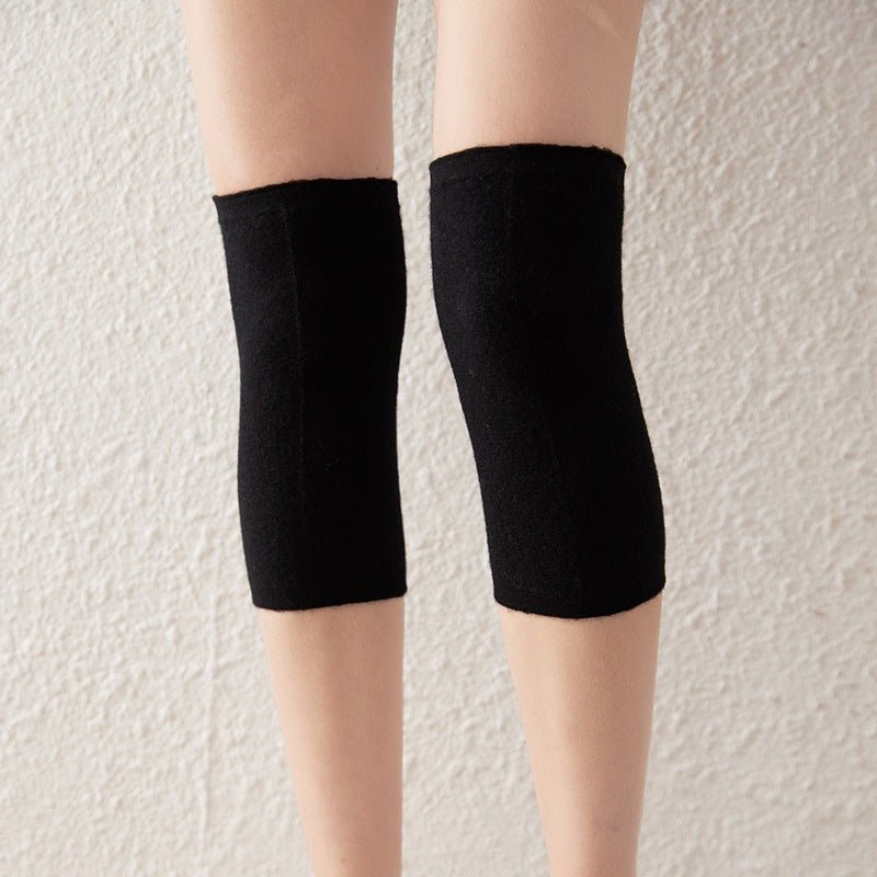 Soft Cashmere Knee - High Leg Warmers Cashmere Knit Knee Pad Thermal Gray M