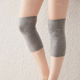 Soft Cashmere Knee - High Leg Warmers Cashmere Knit Knee Pad Thermal Gray M