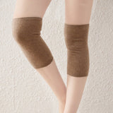 Soft Cashmere Knee - High Leg Warmers Cashmere Knit Knee Pad Thermal Gray M