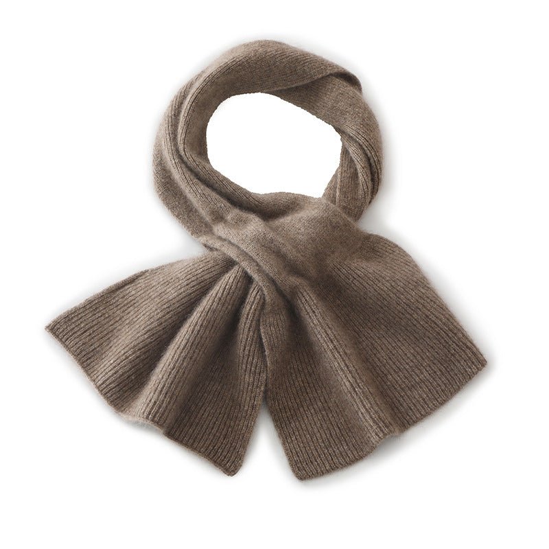 Cashmere Neck Scarf Winter Bow Scarf Womens Cashmere Neck Wrap Taupe M