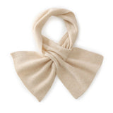 Cashmere Neck Scarf Winter Bow Scarf Womens Cashmere Neck Wrap Beige M