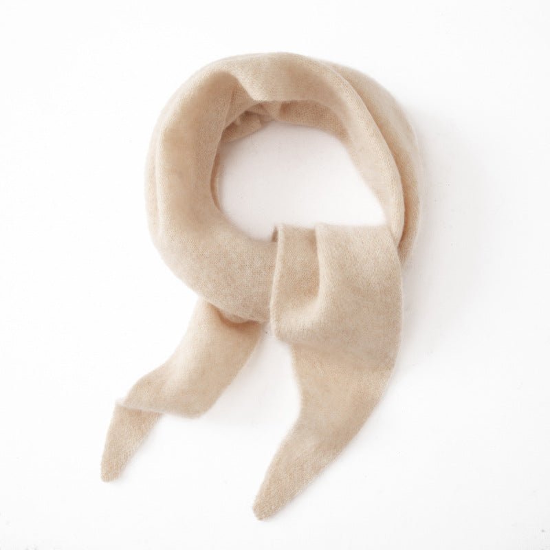 Cashmere Shawl Cashmere Triangle Scarf Cashmere Neckerchief Multi Colors Beige M