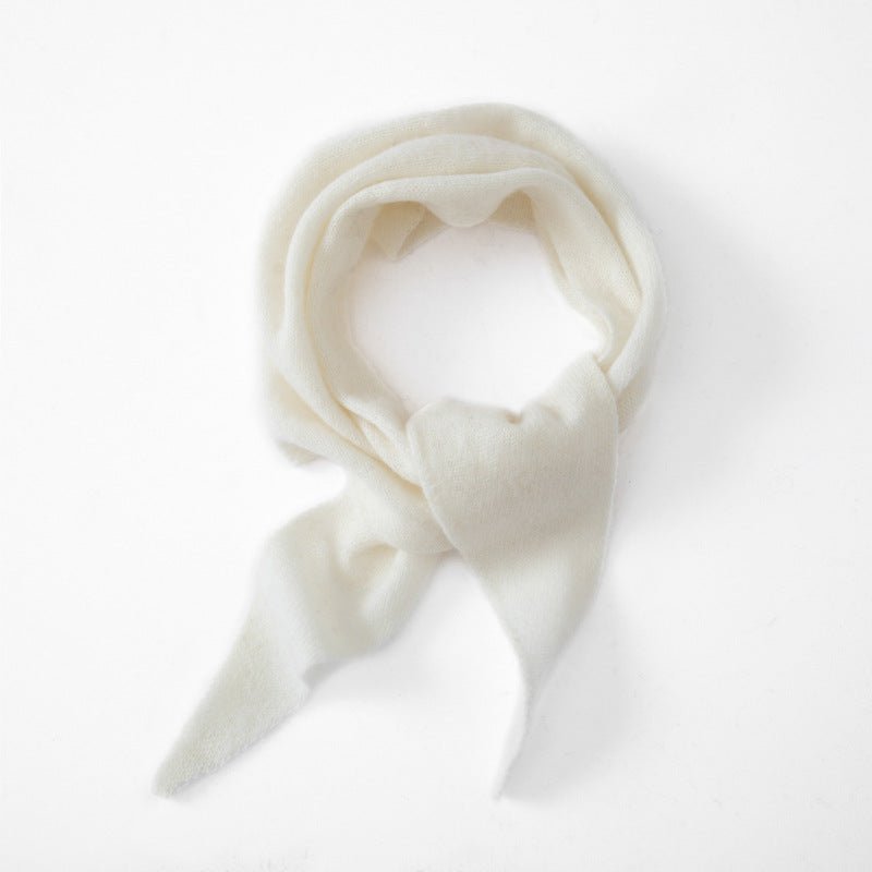 Cashmere Shawl Cashmere Triangle Scarf Cashmere Neckerchief Multi Colors Ivory M