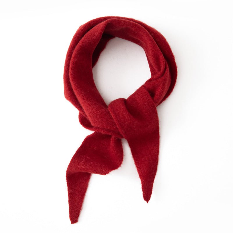 Cashmere Shawl Cashmere Triangle Scarf Cashmere Neckerchief Multi Colors Claret M