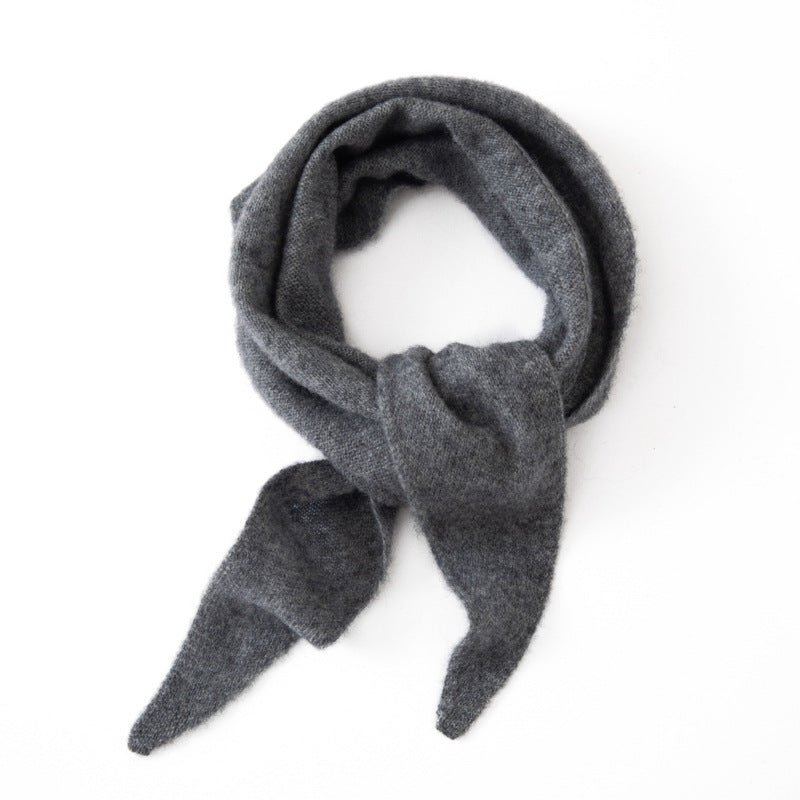 Cashmere Shawl Cashmere Triangle Scarf Cashmere Neckerchief Multi Colors Dark Grey M