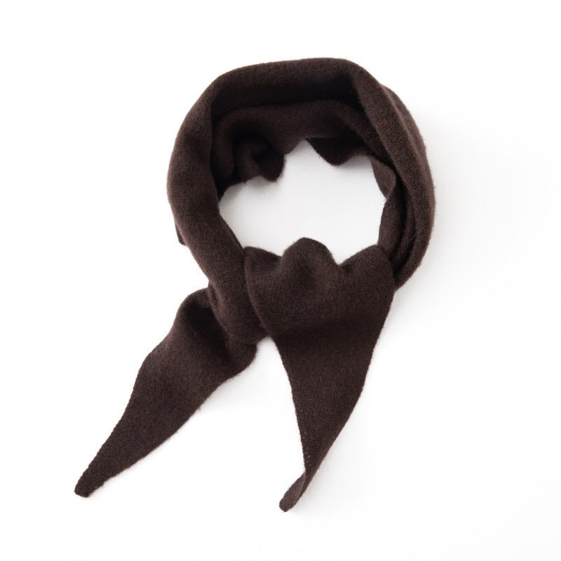 Cashmere Shawl Cashmere Triangle Scarf Cashmere Neckerchief Multi Colors Coffee M