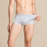 Classic Mens Silk Briefs Comfy Silk Boxer Coffee S