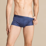 Classic Mens Silk Briefs Comfy Silk Boxer Navy Blue S