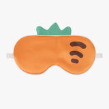 Cute Kids Silk Eye Mask Cartoon Animal and Fruit Designs Silk Sleep Mask Orange S