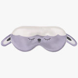 Cute Kids Silk Eye Mask Cartoon Animal and Fruit Designs Silk Sleep Mask Lavender S