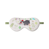Cute Kids Silk Eye Mask Fun Educational Science Printed Silk Sleep Eye Mask Burnt Orange S