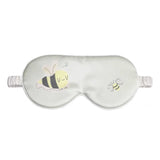 Cute Kids Silk Eye Mask Fun Educational Science Printed Silk Sleep Eye Mask Cream Ivory S