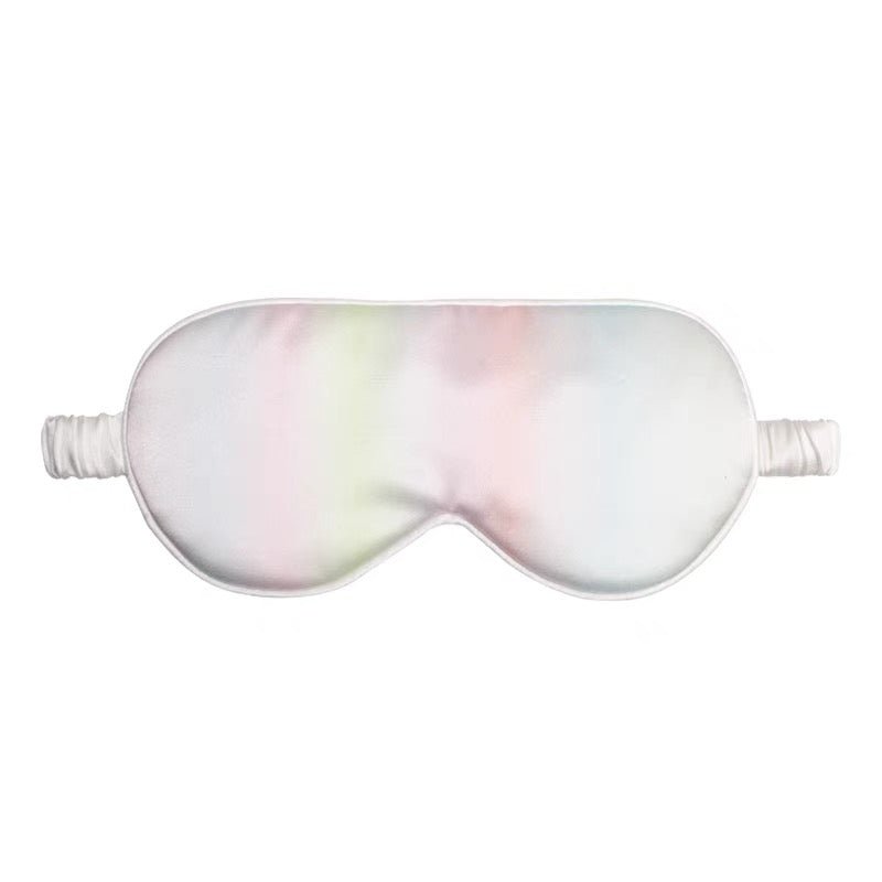 Cute Kids Silk Eye Mask Fun Educational Science Printed Silk Sleep Eye Mask Iridescent Pastel S