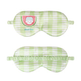Cute Kids Silk Eye Mask Fun Educational Science Printed Silk Sleep Eye Mask Mint Green S