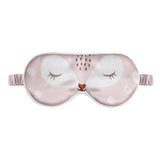 Cute Kids Silk Eye Mask Fun Educational Science Printed Silk Sleep Eye Mask Soft Blush S