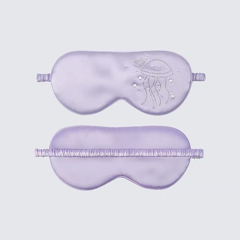 Kids Silk Eye Mask Ocean and Nature Inspired Designs Silk Eye Mask Soft Lavender S