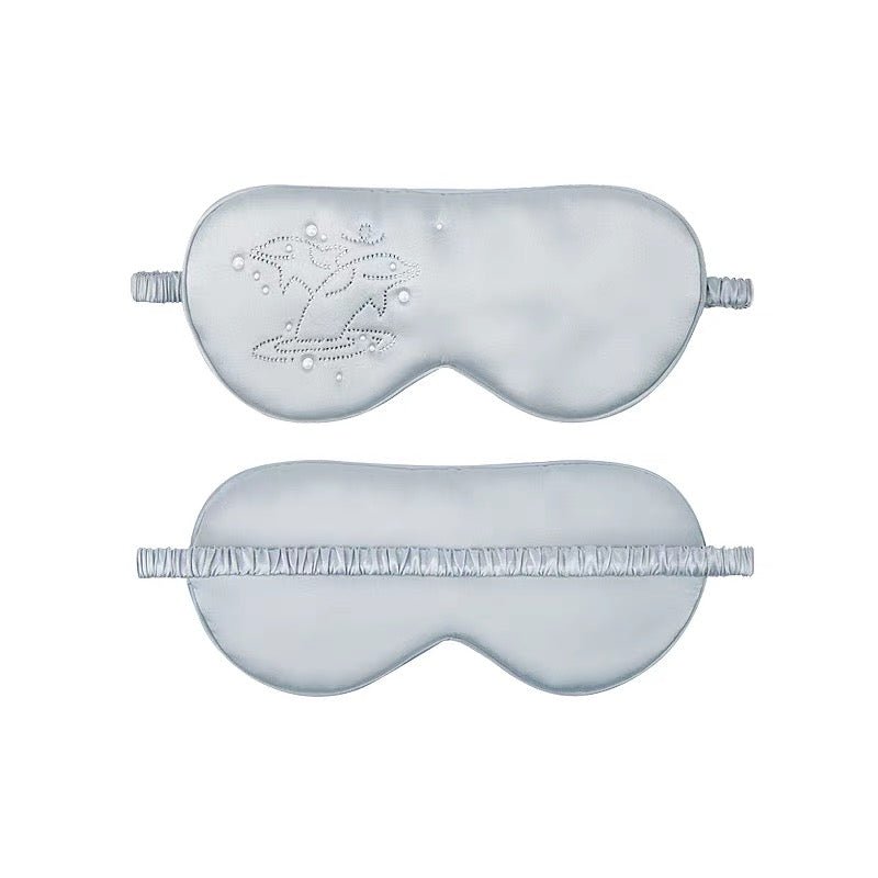 Kids Silk Eye Mask Ocean and Nature Inspired Designs Silk Eye Mask Seafoam Mist S