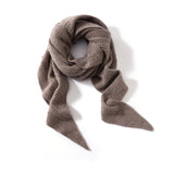Diamond Cashmere Triangle Scarf Cashmere Wrap Cashmere Bandana Taupe XL
