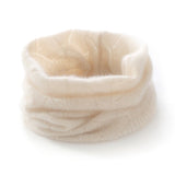 Diamond Knit Cashmere Neck Warmer Cashmere Snood Cashmere Neck Gaiter Beige M