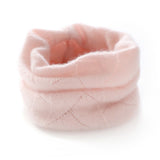 Diamond Knit Cashmere Neck Warmer Cashmere Snood Cashmere Neck Gaiter Pink M