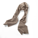 Diamond Knit Pure Cashmere Scarf Cashmere Shawl and Wrap Cashmere Balaclava Taupe M