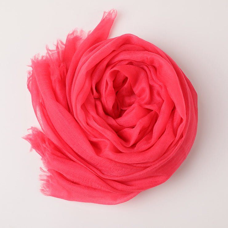 Featherlight Cashmere Scarf Women Cashmere Shawl Cashmere Wrap Pashminas Travel Wrap Bubblegum Pink XL