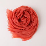 Featherlight Cashmere Scarf Women Cashmere Shawl Cashmere Wrap Pashminas Travel Wrap Coral XL