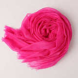 Featherlight Cashmere Scarf Women Cashmere Shawl Cashmere Wrap Pashminas Travel Wrap Fuchsia XL