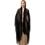 Featherlight Cashmere Scarf Women Cashmere Shawl Cashmere Wrap Pashminas Travel Wrap Black XL