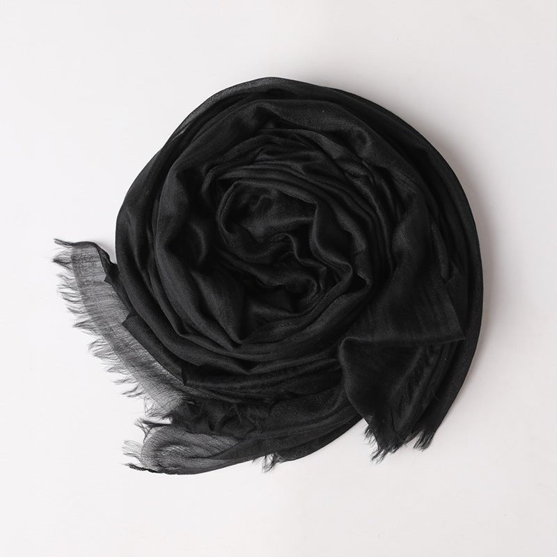 Featherlight Cashmere Scarf Women Cashmere Shawl Cashmere Wrap Pashminas Travel Wrap Black XL