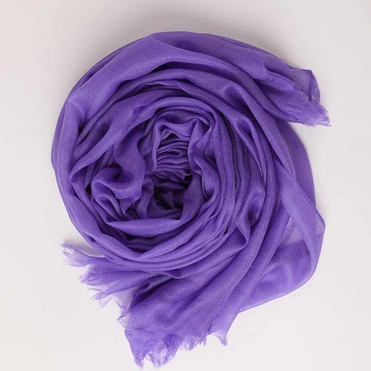 Featherlight Cashmere Scarf Women Cashmere Shawl Cashmere Wrap Pashminas Travel Wrap Violet XL