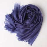 Featherlight Cashmere Scarf Women Cashmere Shawl Cashmere Wrap Pashminas Travel Wrap Indigo XL