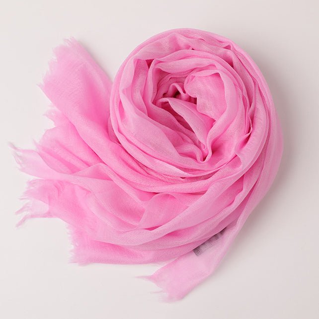 Featherlight Cashmere Scarf Women Cashmere Shawl Cashmere Wrap Pashminas Travel Wrap Bubblegum Pink XL