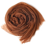 Featherlight Cashmere Scarf Women Cashmere Shawl Cashmere Wrap Pashminas Travel Wrap Toffee Brown XL
