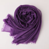 Featherlight Cashmere Scarf Women Cashmere Shawl Cashmere Wrap Pashminas Travel Wrap Aubergine XL