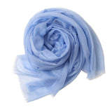 Featherlight Cashmere Scarf Women Cashmere Shawl Cashmere Wrap Pashminas Travel Wrap Cornflower Blue XL