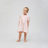 Girls Silk Nightgown 100% Mulberry Kids Silk Nightwear Pink XS