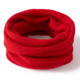 Kids Colorful Cashmere Infinity Scarf Cashmere Neck Gaiter Pure Cashmere Neck Warmer Red S