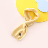 Kids Cashmere Scarf Fruit Embroidered Cashmere Neck Warmer Yellow S