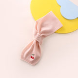 Kids Cashmere Scarf Fruit Embroidered Cashmere Neck Warmer Baby Pink S